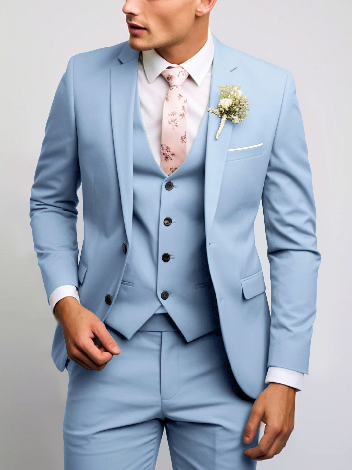 Men's Two-Button Versatile Suit Set