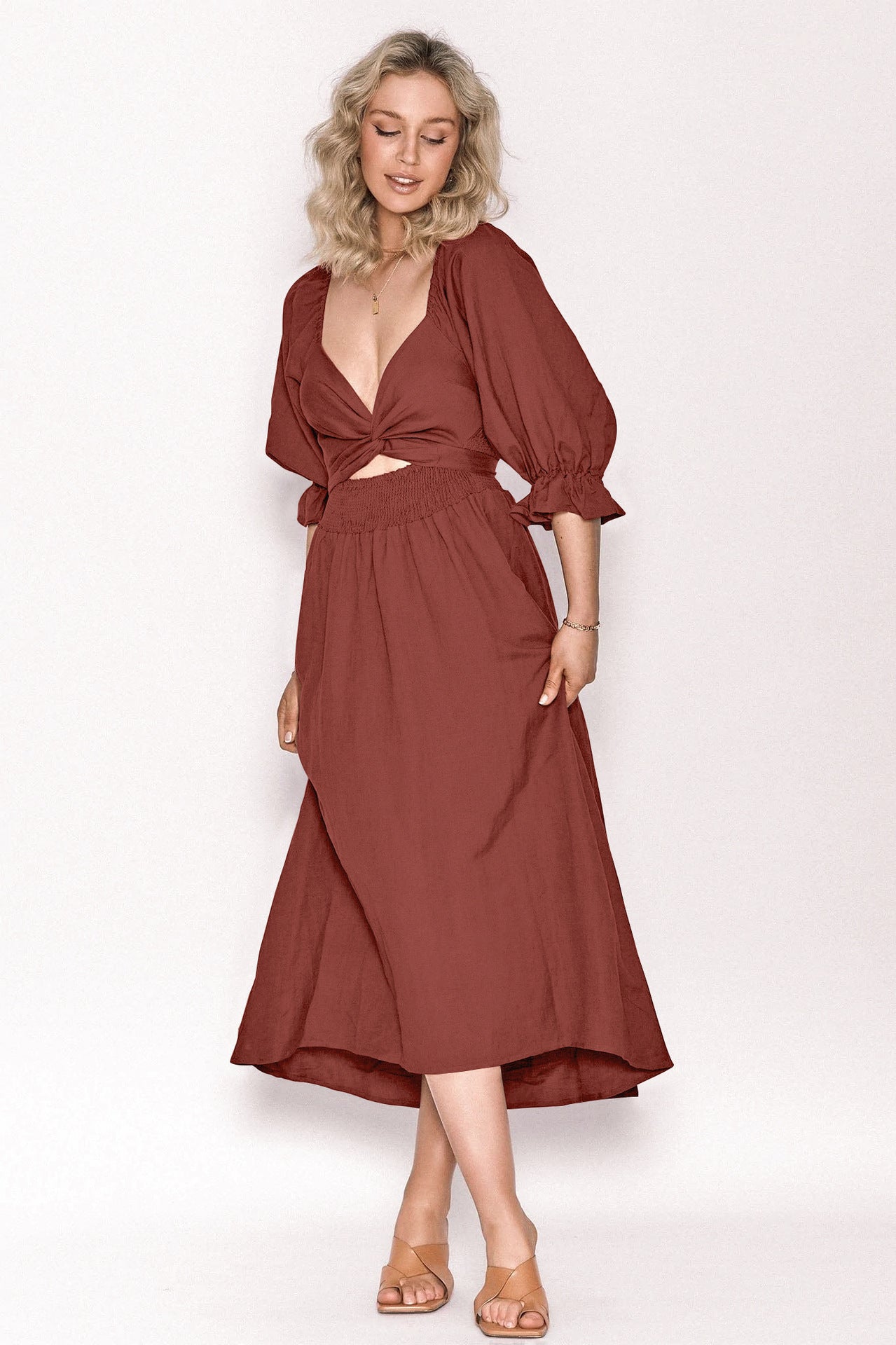 Premium Ruffle Cord Dress
