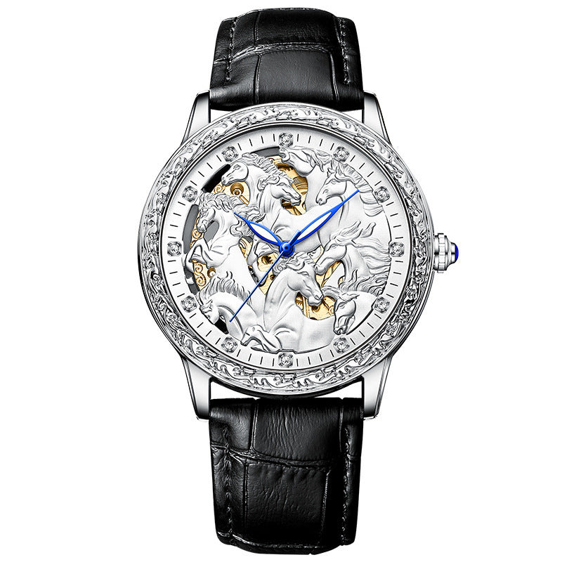 Hollow Automatic Mechanical Waterproof Watch