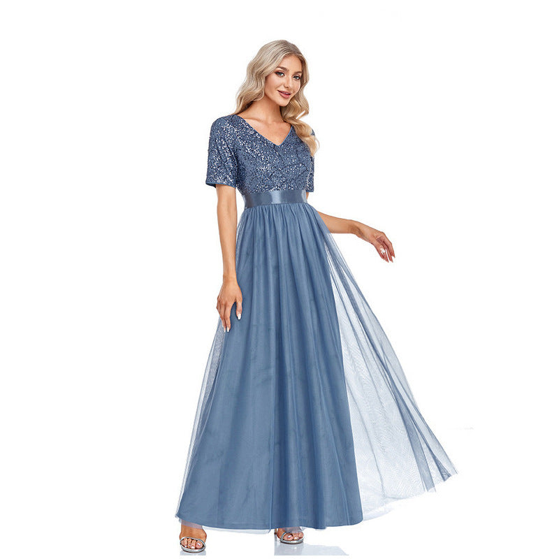 Sparkling A-Line Party Dress