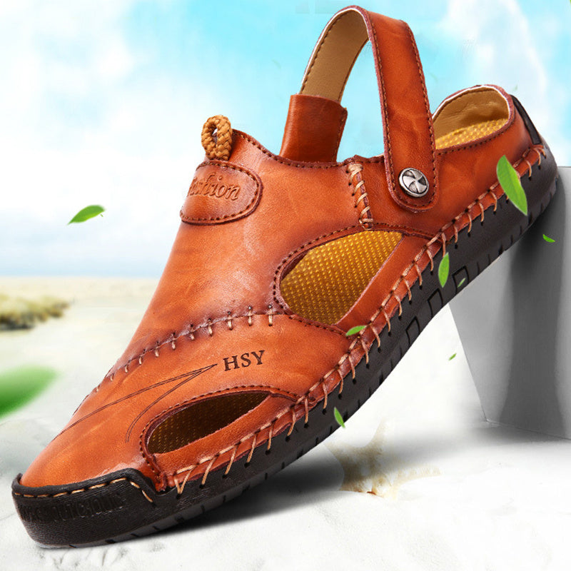Men's Summer Closed-Toe Adjustable Sandals