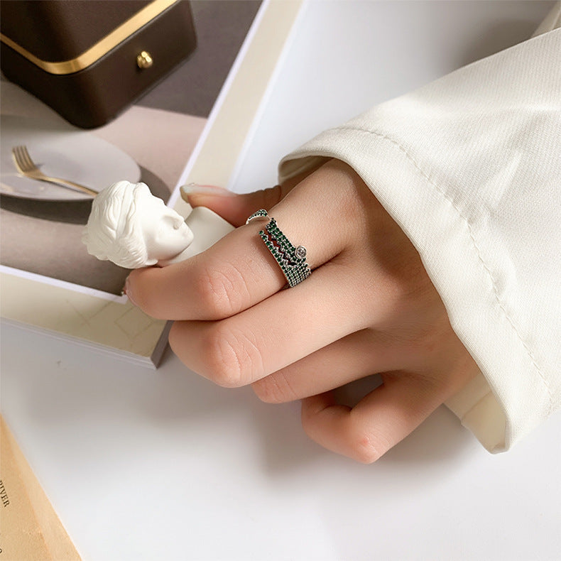 S925 Silver European American Fashion Ring