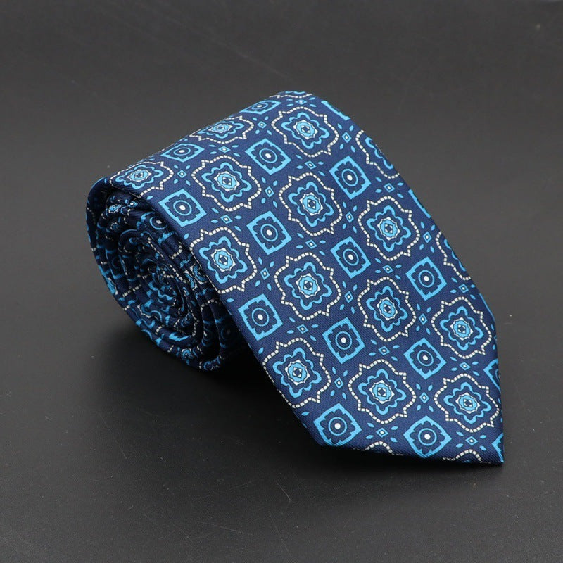 Super Soft Bohemian Silk Tie Men’s Fashion 75mm Necktie