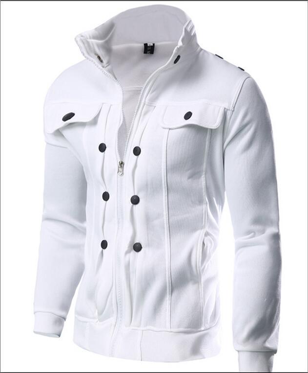 Men’s Mock Neck Pleated Zipper Sweater