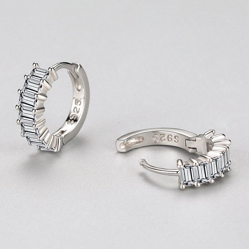 S925 Silver Zircon Earrings