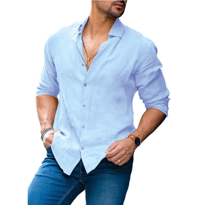 Men's Loose Popular White Shirt