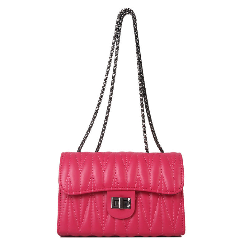 Retro Textured Diamond Small Bag