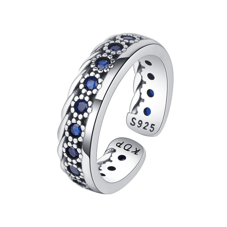 S925 Silver Small Design Worn Ring