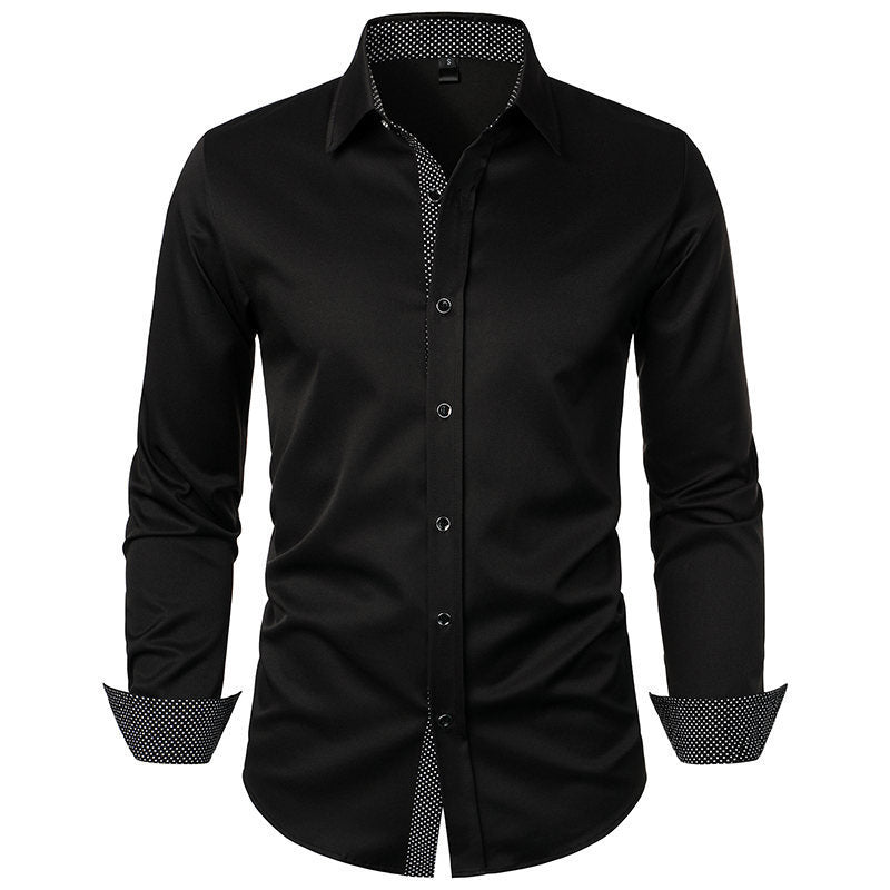 Men's Autumn Winter Patchwork Shirt