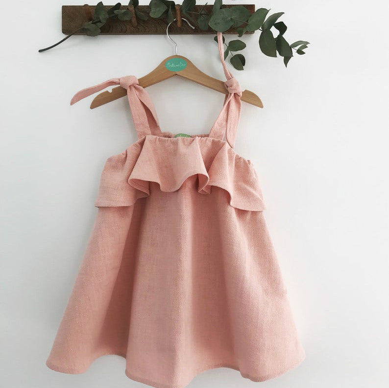 Fashion Ruffle Pleated Skirt Dress