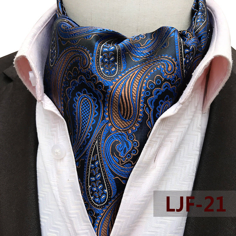Men's Jacquard Polyester British Scarf