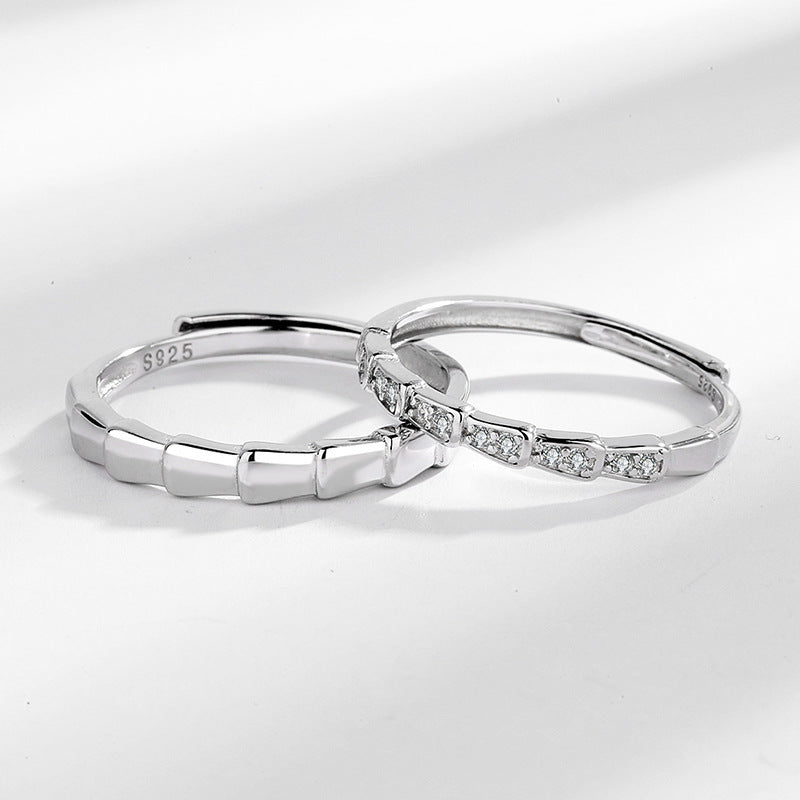 Bamboo Love S925 Couple Ring