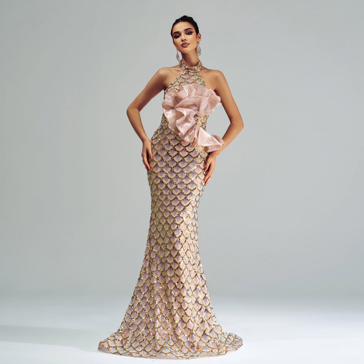 Sequined Mermaid Gown