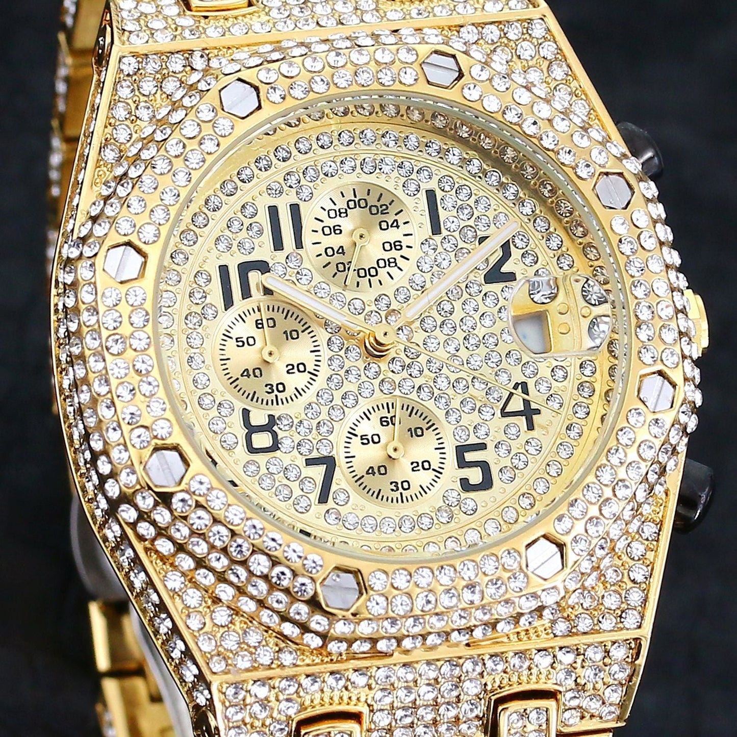Men’s Diamond Sports Quartz Watch