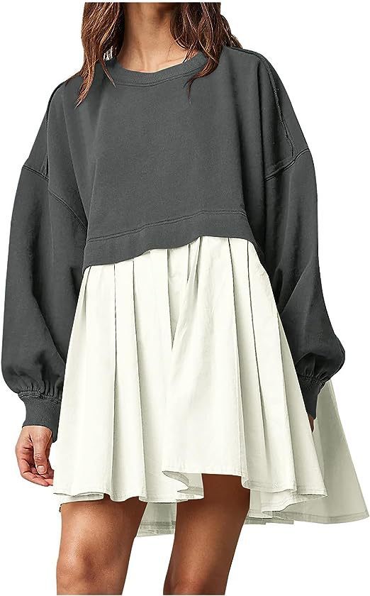 Autumn Chill Sweatshirt Dress
