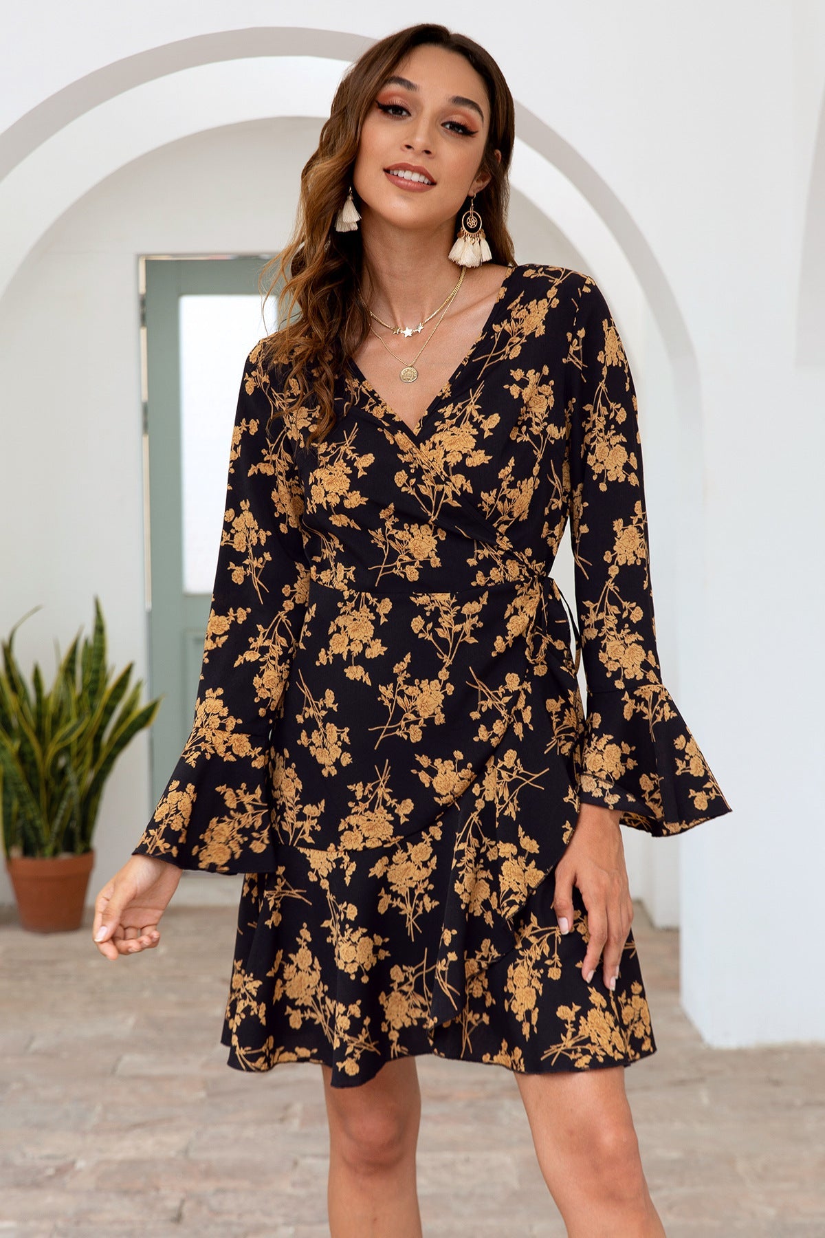 Stylish Printed Maxi Dress