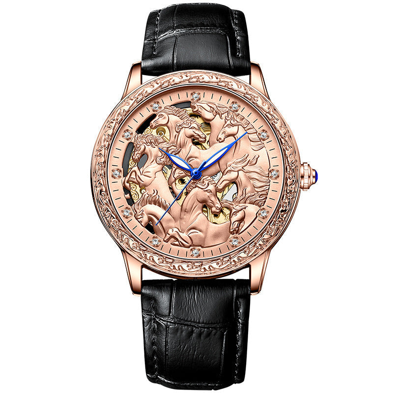 Hollow Automatic Mechanical Waterproof Watch