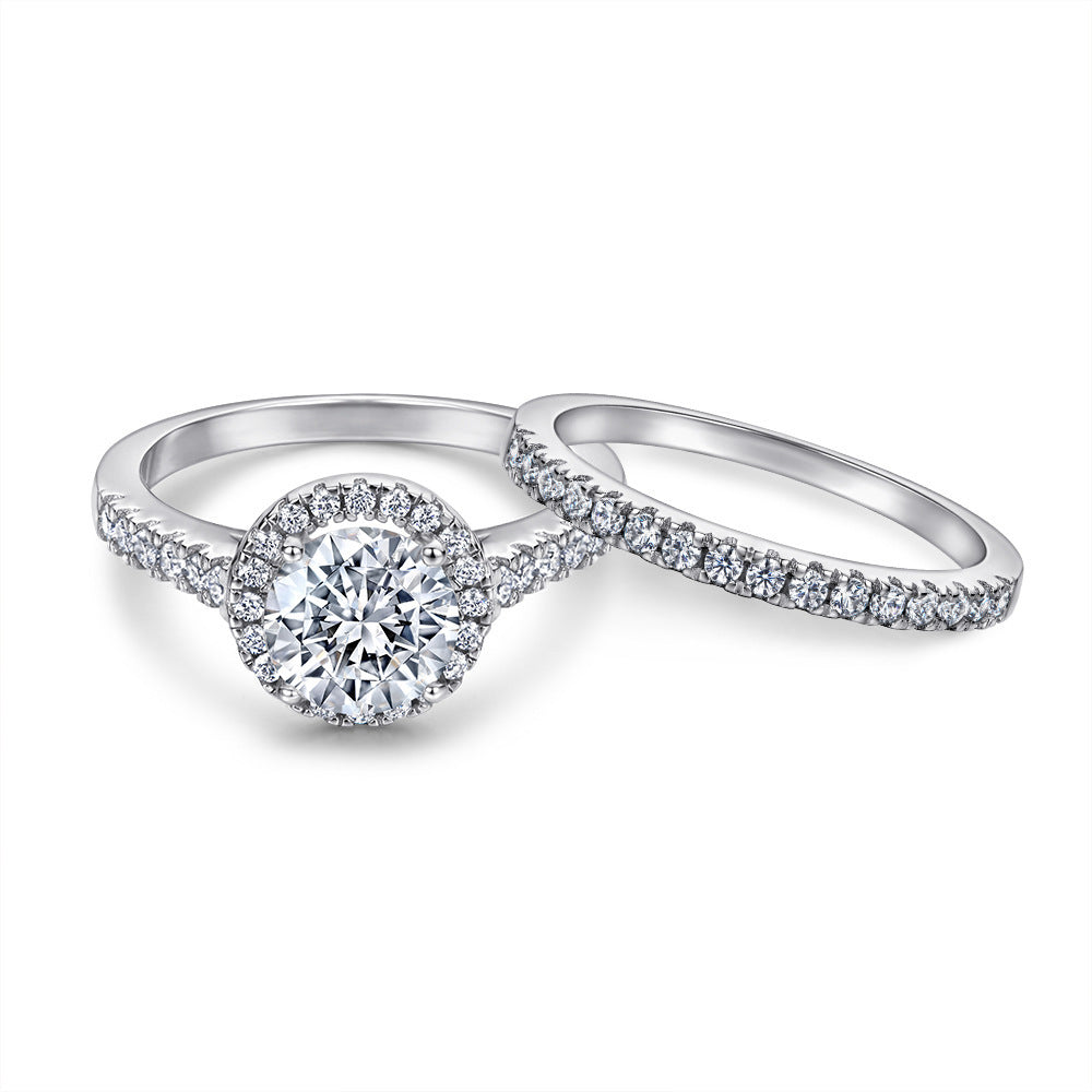 S925 Sterling Silver Stacked Dimod Ring