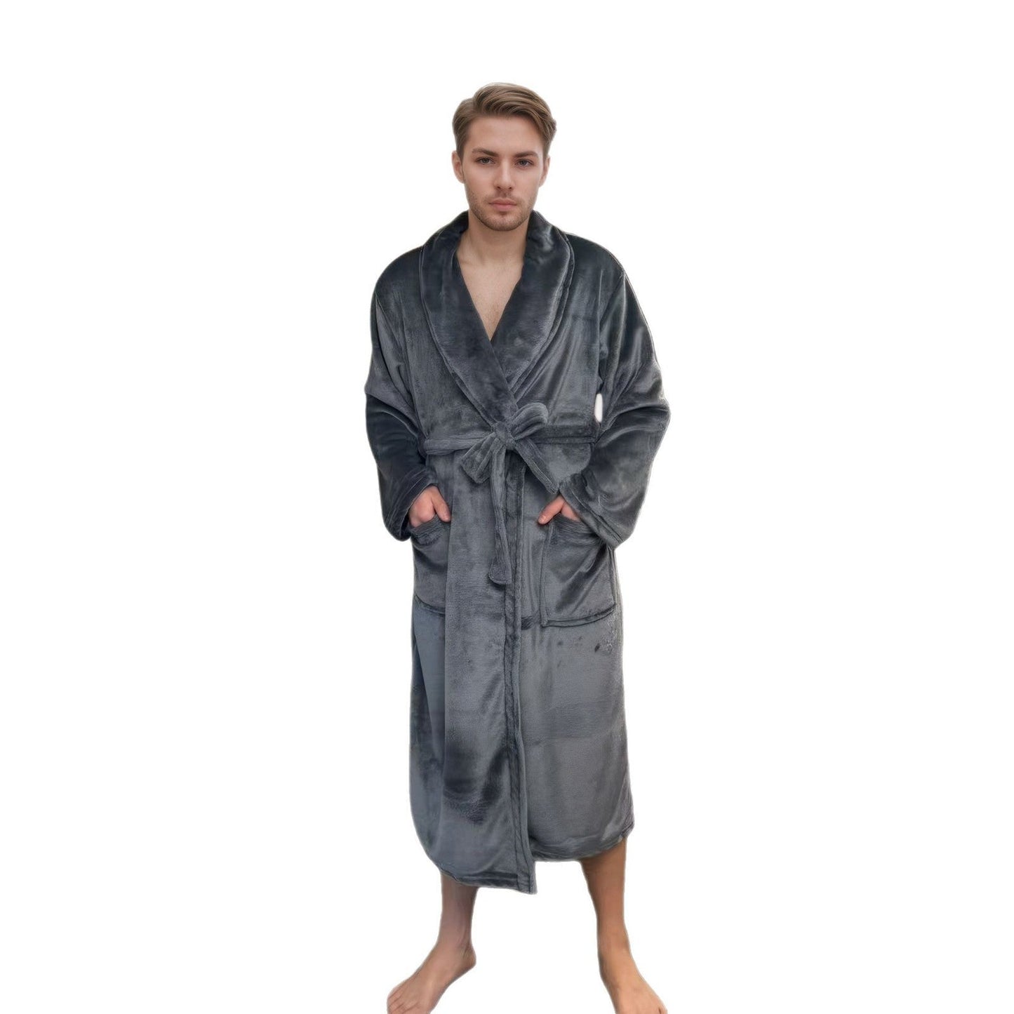 Couple Long Bathrobe Pajamas