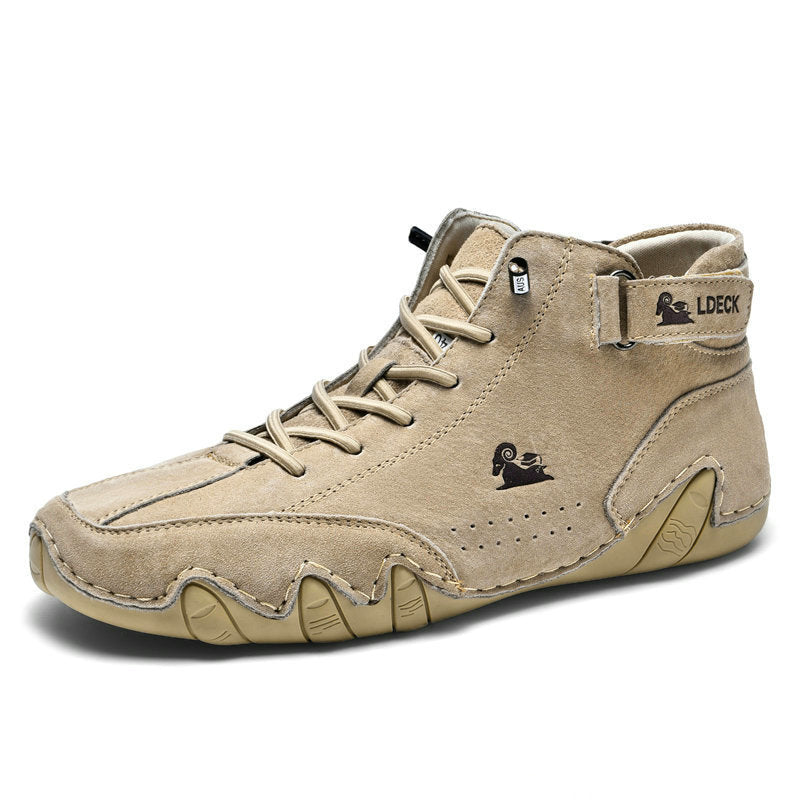 Men's High-Top Casual Fleece Cotton Shoes