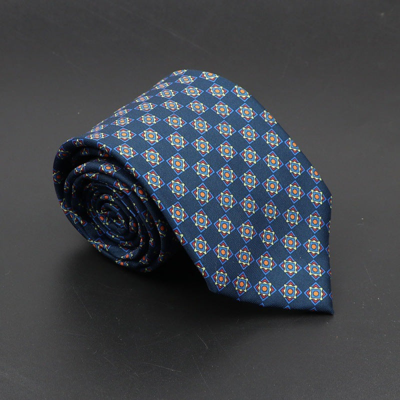 Super Soft Bohemian Silk Tie Men’s Fashion 75mm Necktie