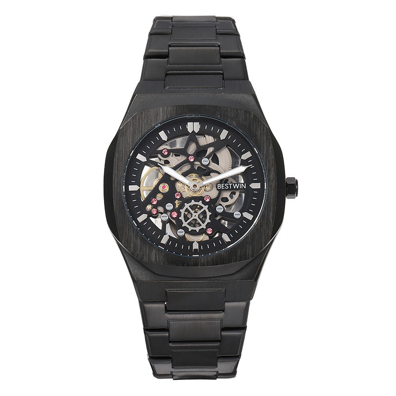 BESTWIN Men’s Fashion Alloy Watch Hollow Butterfly Clasp