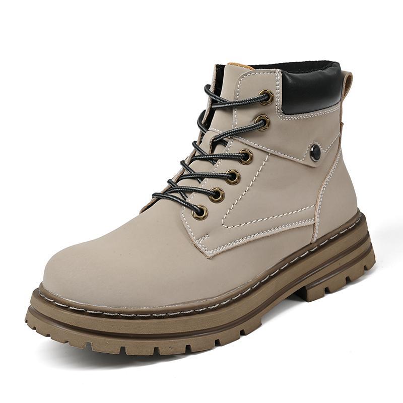 Men's Casual Plus Size Leather Boots