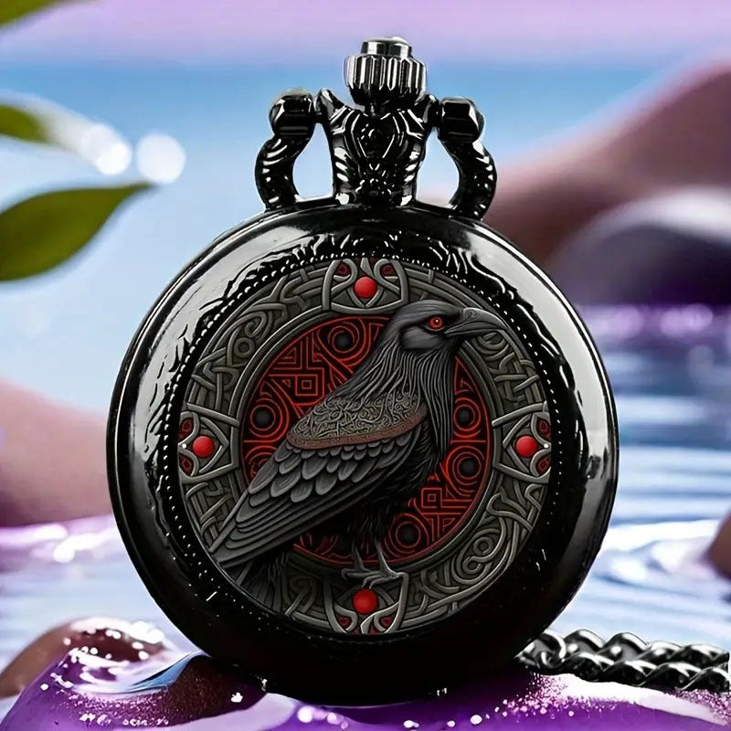 Retro Flip Necklace Watch Women