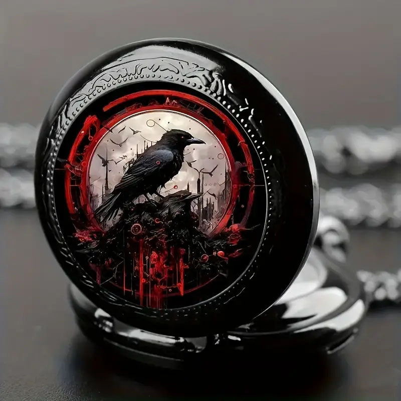 Retro Flip Necklace Watch Women