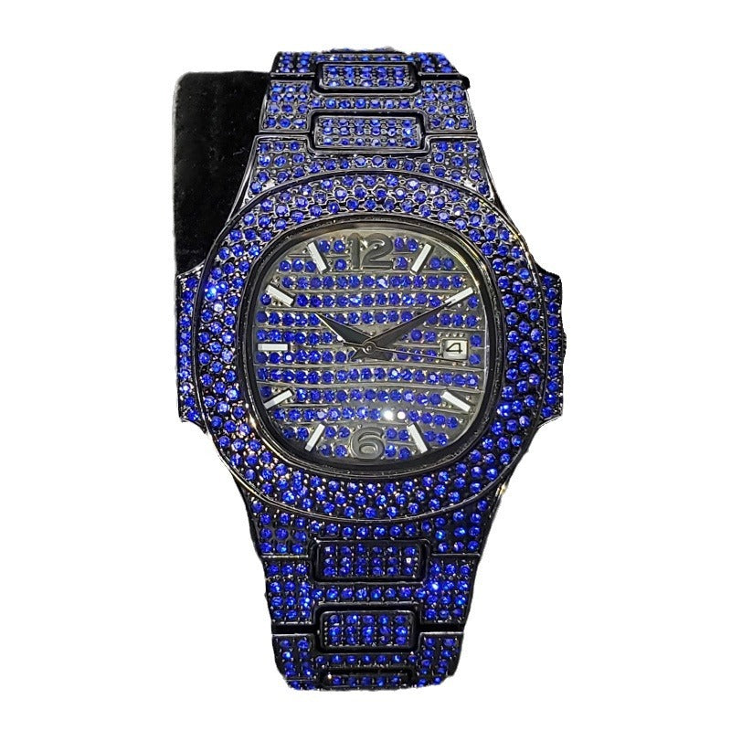 Full Diamond Hip Hop Watch