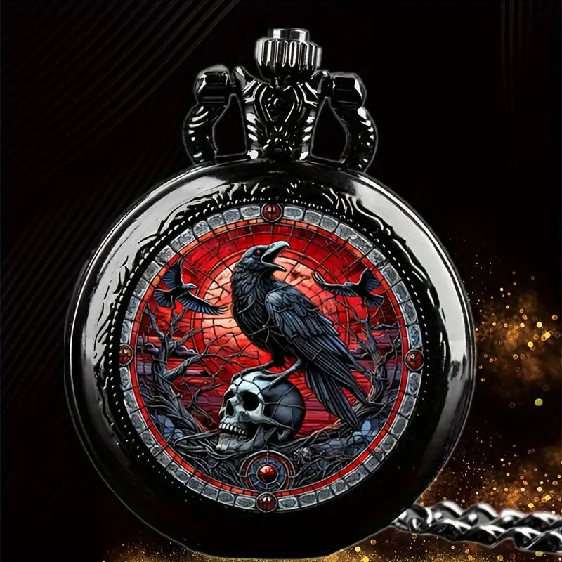 Retro Flip Necklace Watch Women