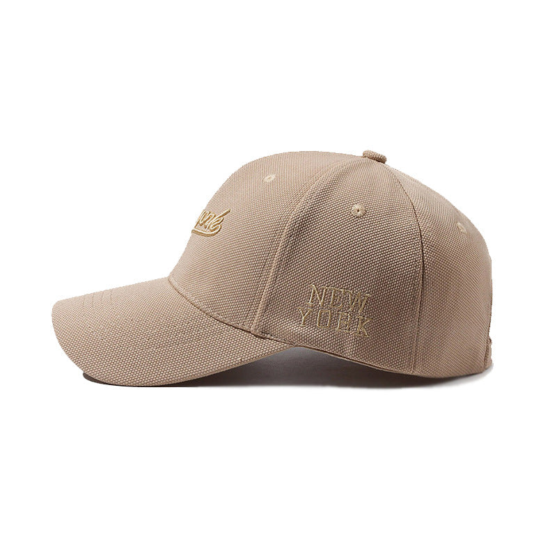 Embroidered Letters Hard Crown Cap