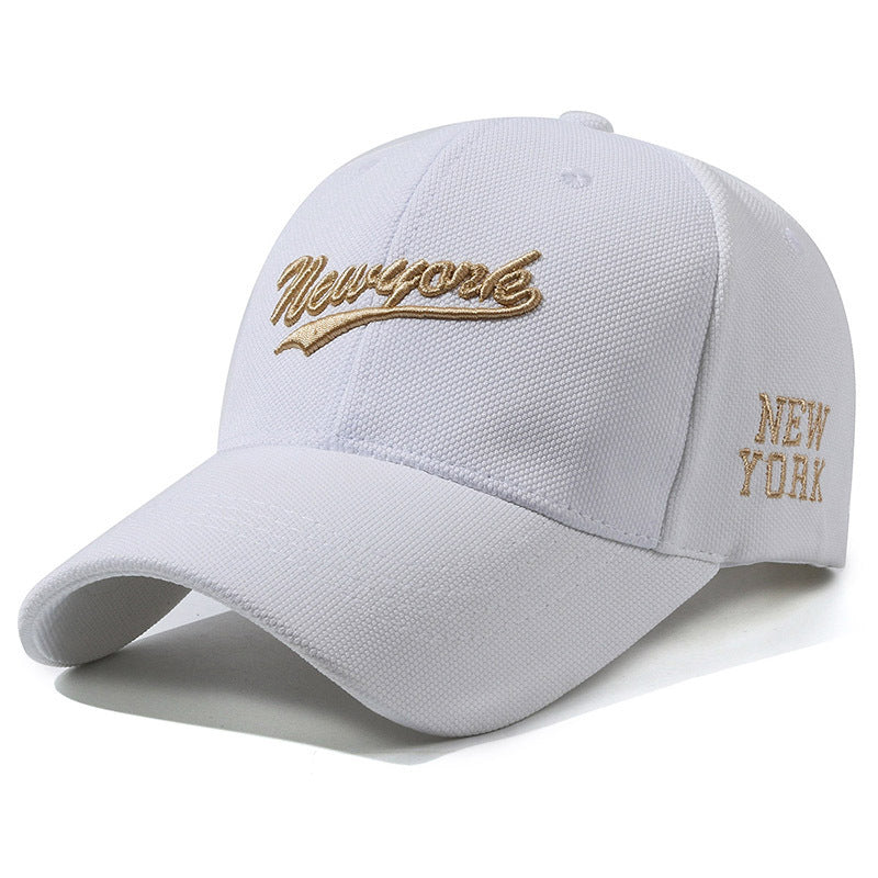 Embroidered Letters Hard Crown Cap