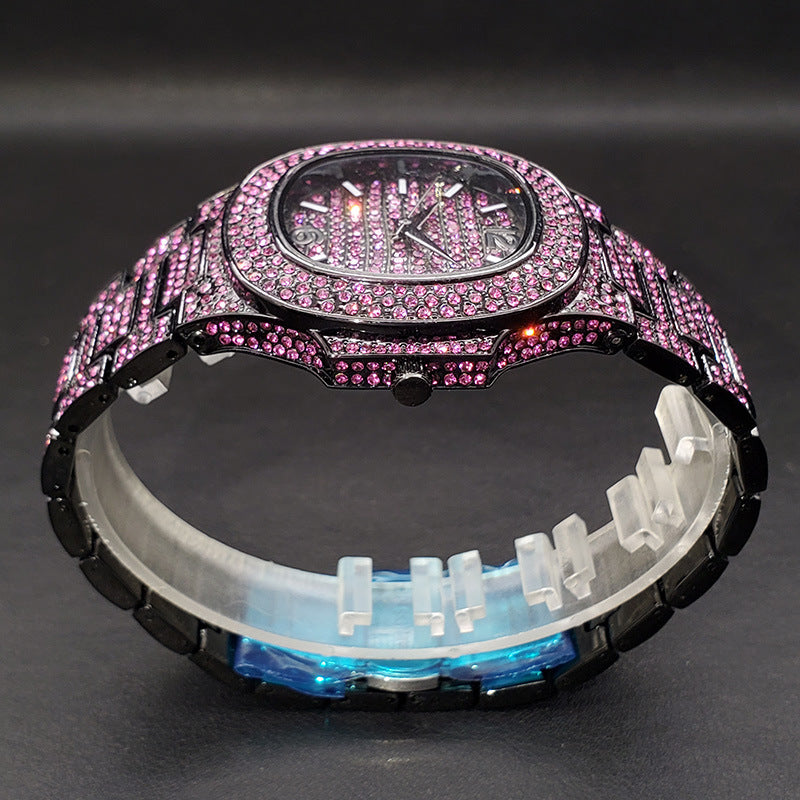 Full Diamond Hip Hop Watch