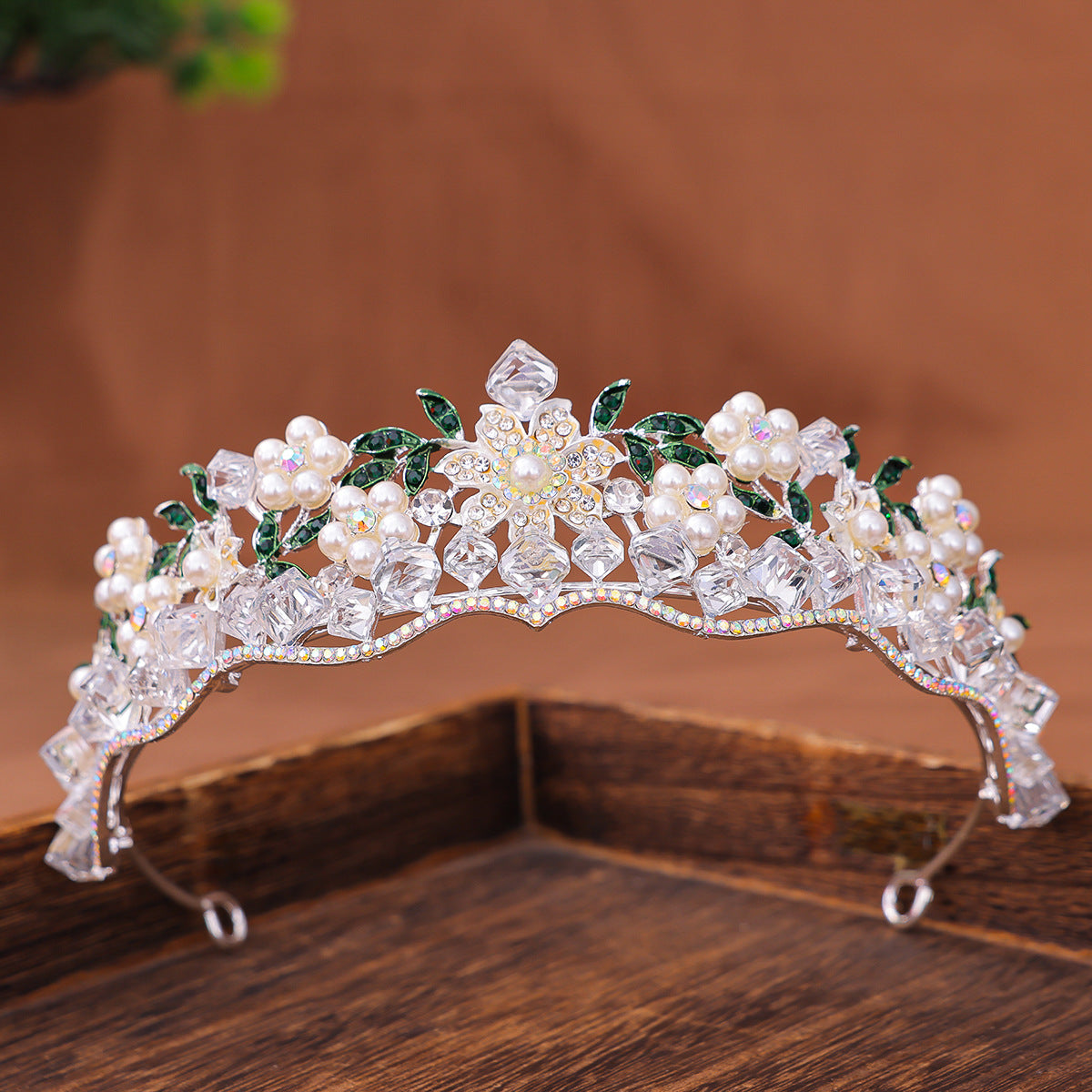 Retro Purple Crystal Princess Crown