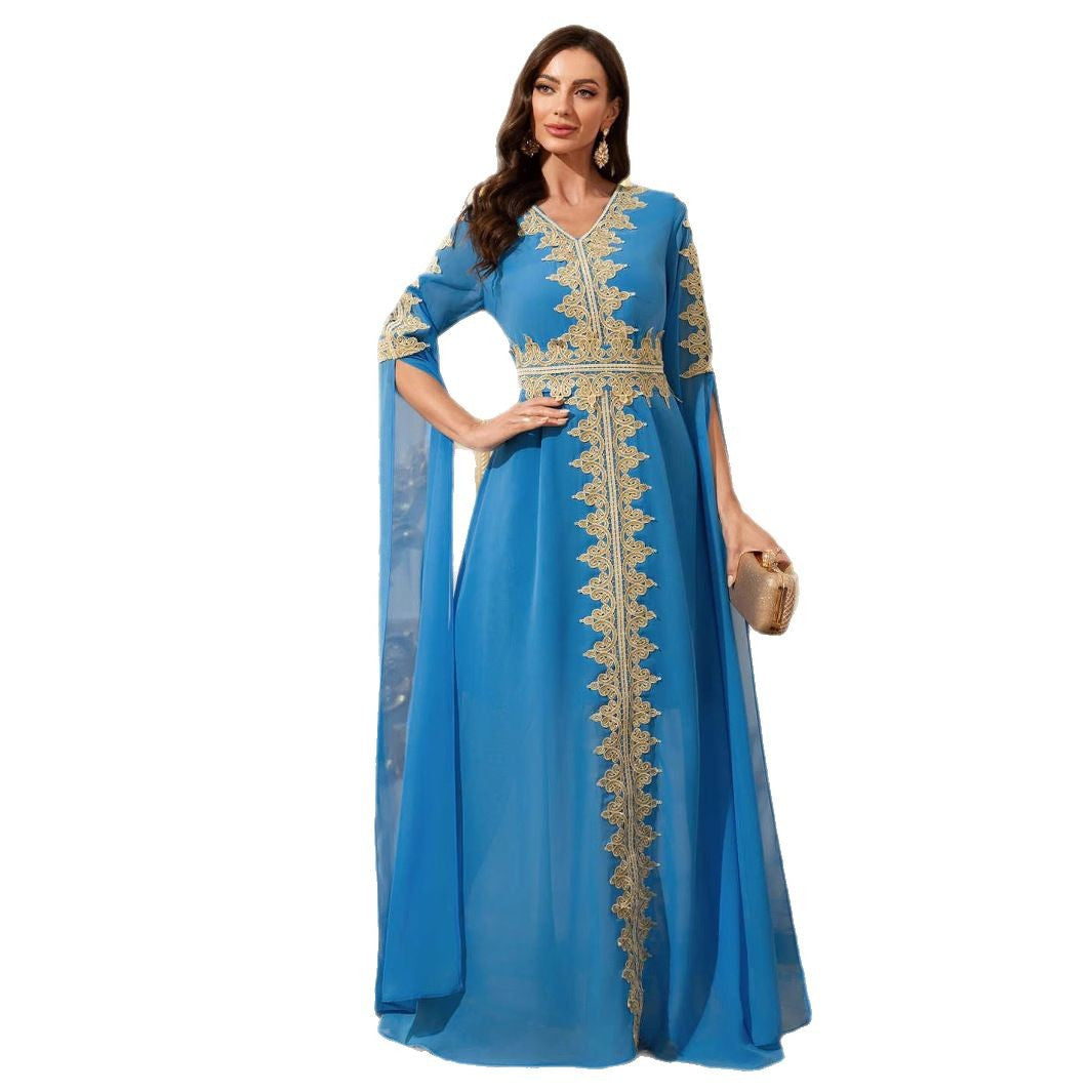 Women's Elegant Long Sleeve Lace Dress