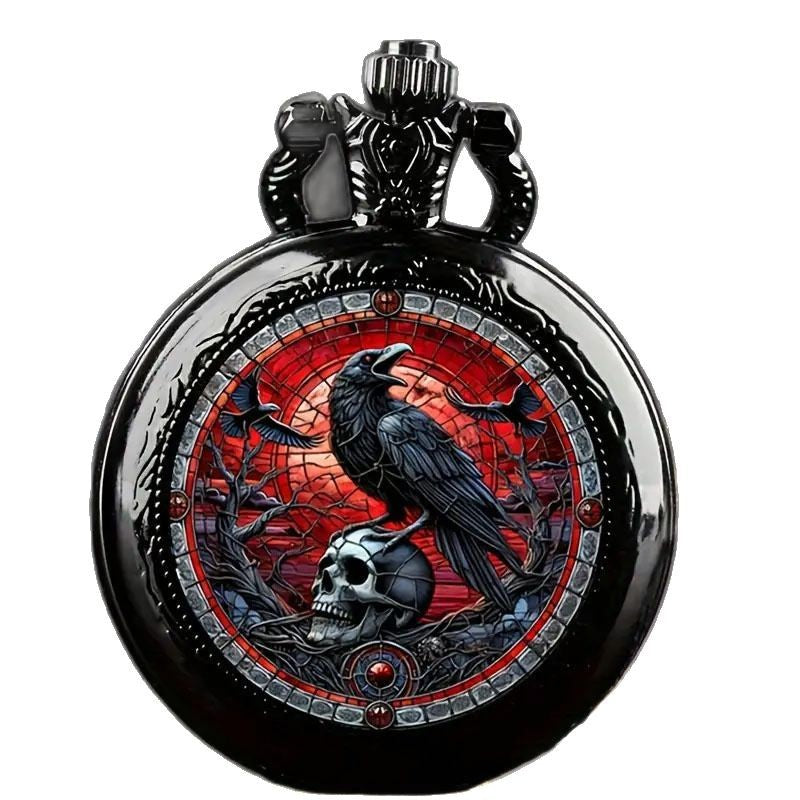 Retro Flip Necklace Watch Women