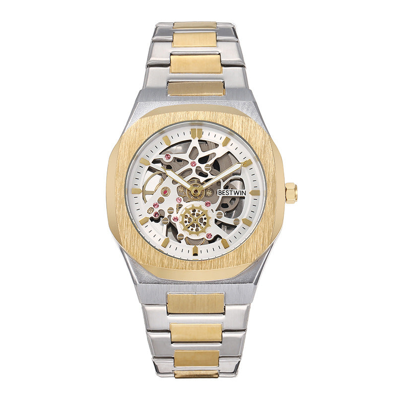 BESTWIN Men’s Fashion Alloy Watch Hollow Butterfly Clasp