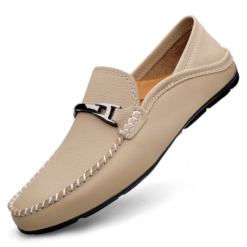 Extra Large Casual Leather Gommino Shoes