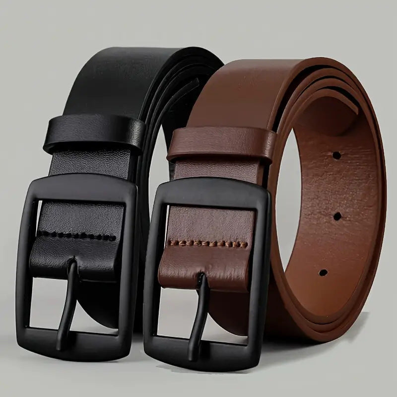Men Business Trousers Jeans Belt