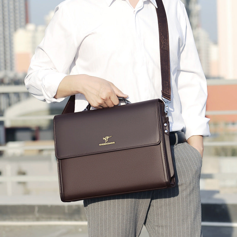 Men’s Horizontal Leather Briefcase