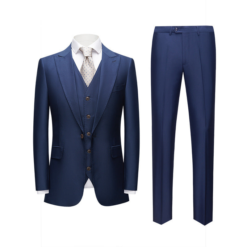 Elegant Slim Three-Piece Suit