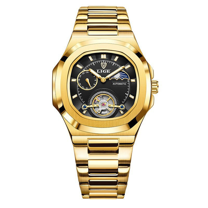 LIGE Men's Luxury Automatic Business Watch