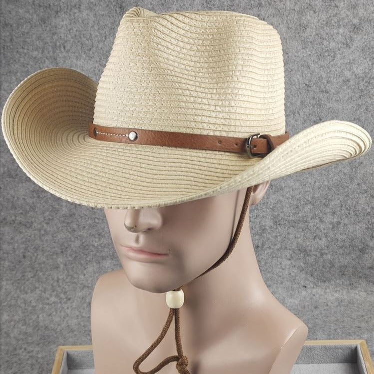 Wide-Brim Cowboy Sun Hat