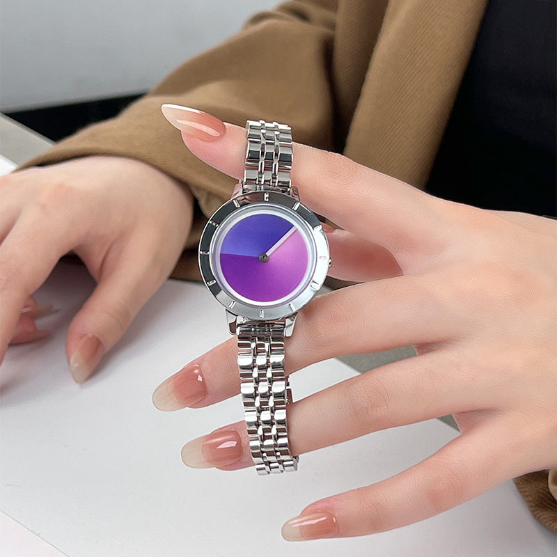 Gradient Dial Women's Quartz Watch