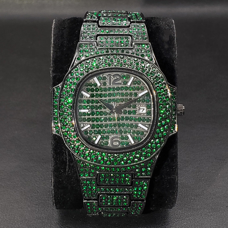 Full Diamond Hip Hop Watch