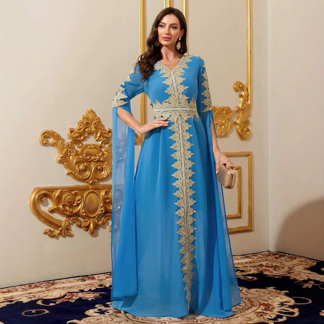 Women's Elegant Long Sleeve Lace Dress