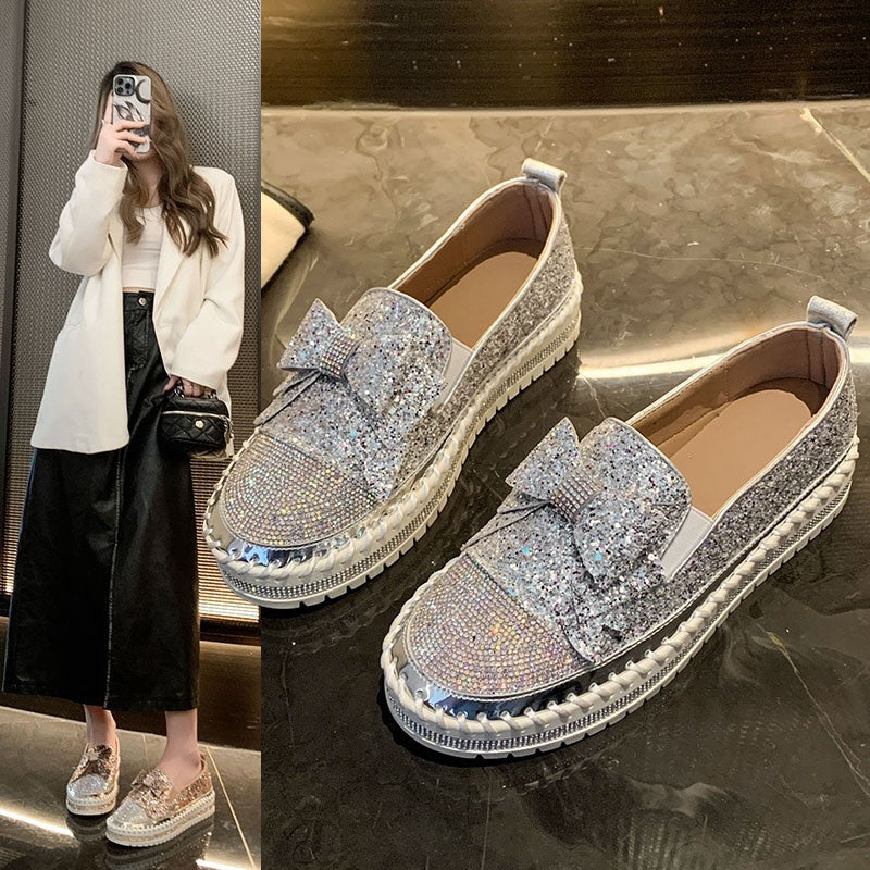 Women's Casual Bow Simple Sneakers