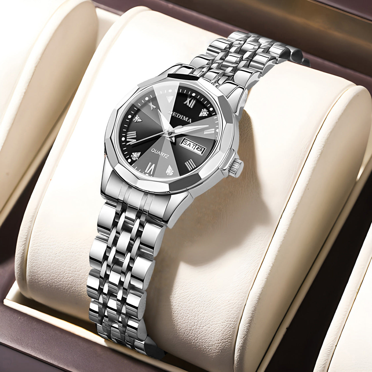 Diamond Calendar Luminous Watch