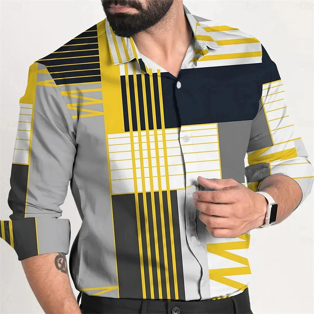 Men's Single Breasted Fashion Shirt